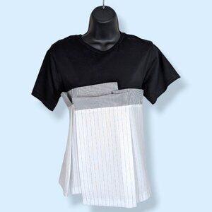 Macy McCoy Pinstripe Peplum Top